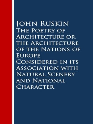 cover image of The Poetry of Architecture or the Architecture ofural Scenery and National Character